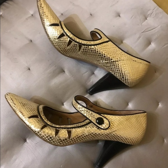 Miss Sixty Shoes - *Miss Sixty Gold leather metallic shoes, size 8.5